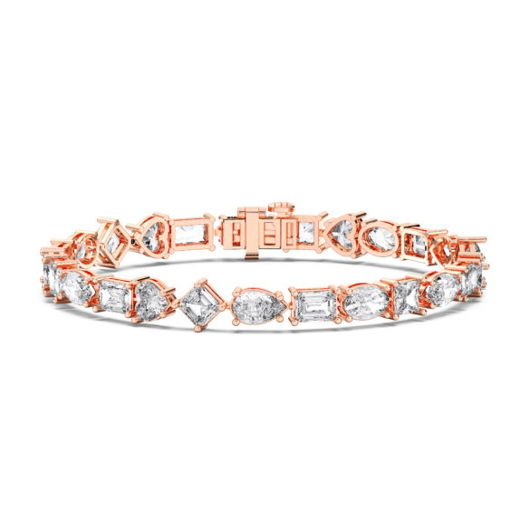 15ct Multishape Tennis Bracelet