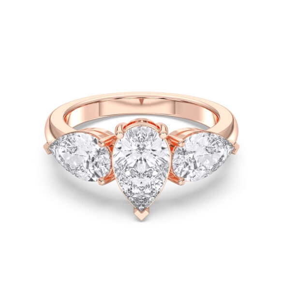 Pear Shapes 3-Stone Anniversary Band