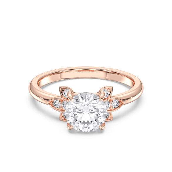 Round Orbit Petal Ring