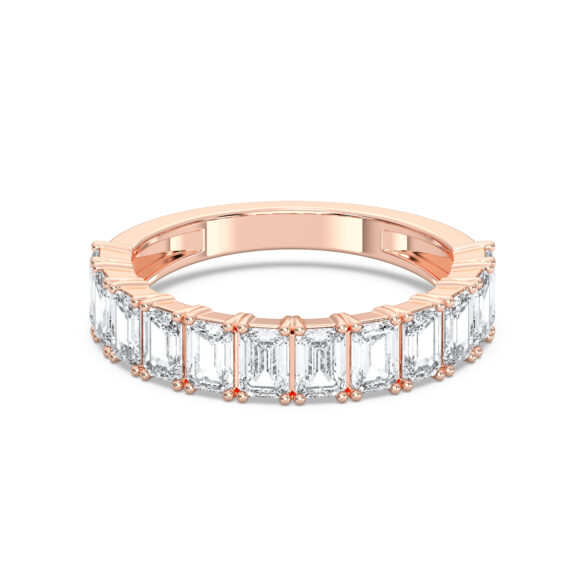 Emerald Halfway Eternity Band