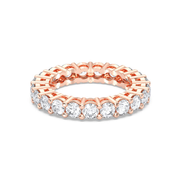 Round 4-Prong Eternity Band